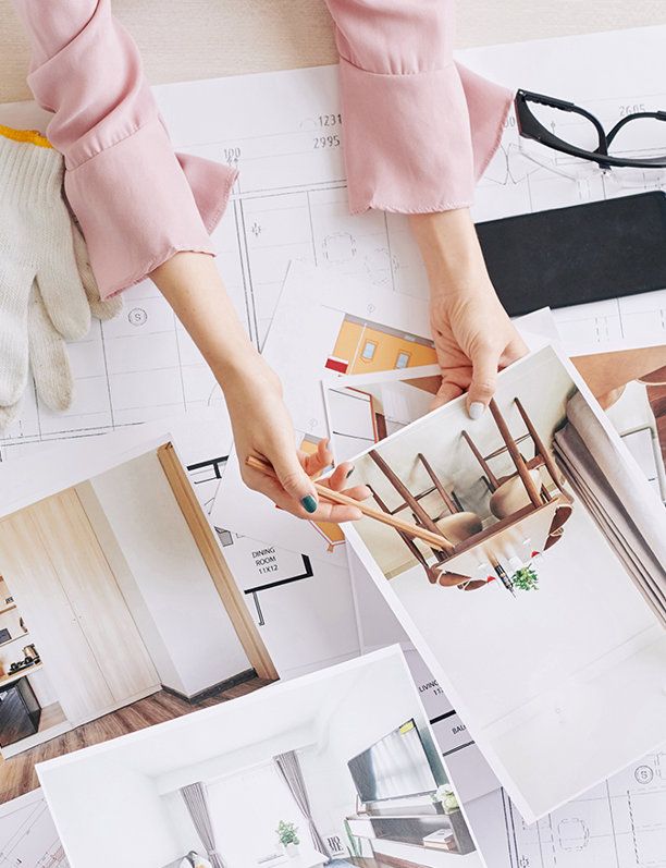 talking designer and client